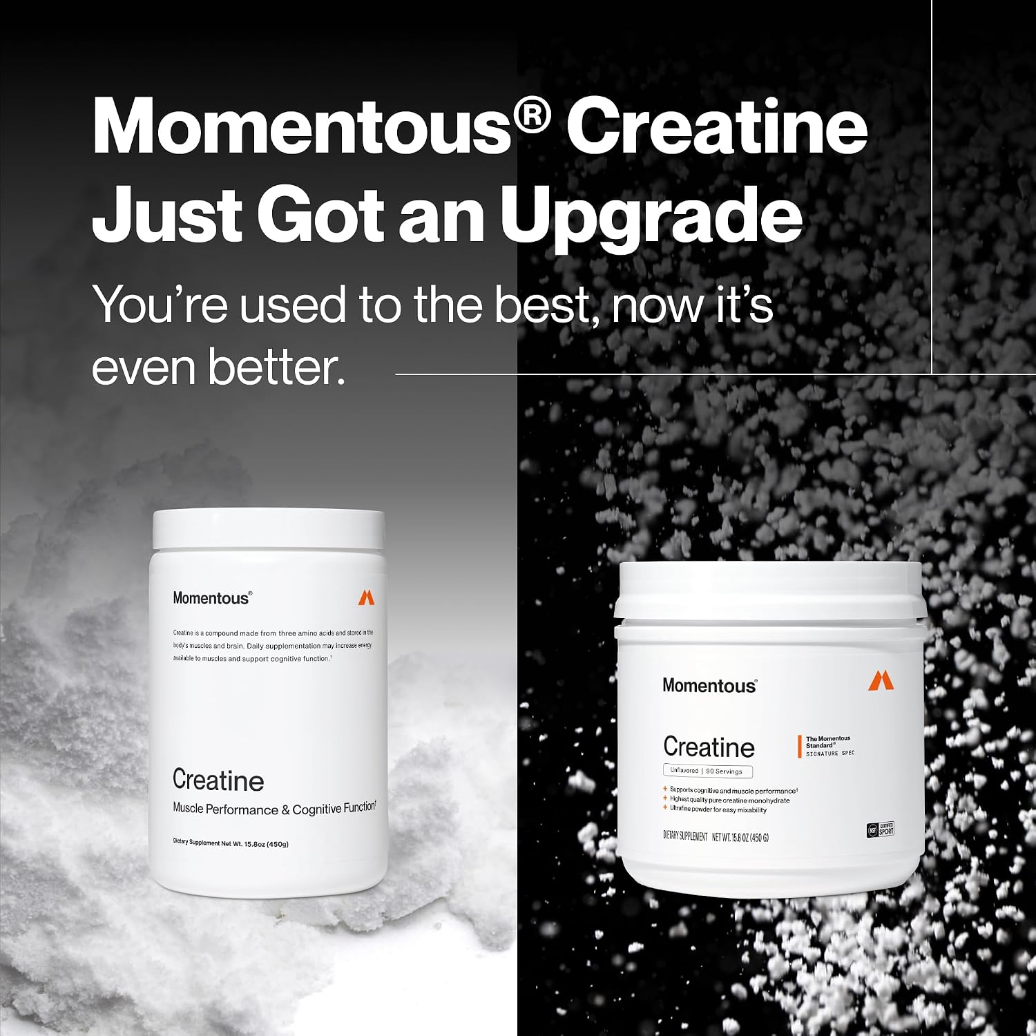 پودر کراتین مونوهیدرات Momentous Creapure – وگان