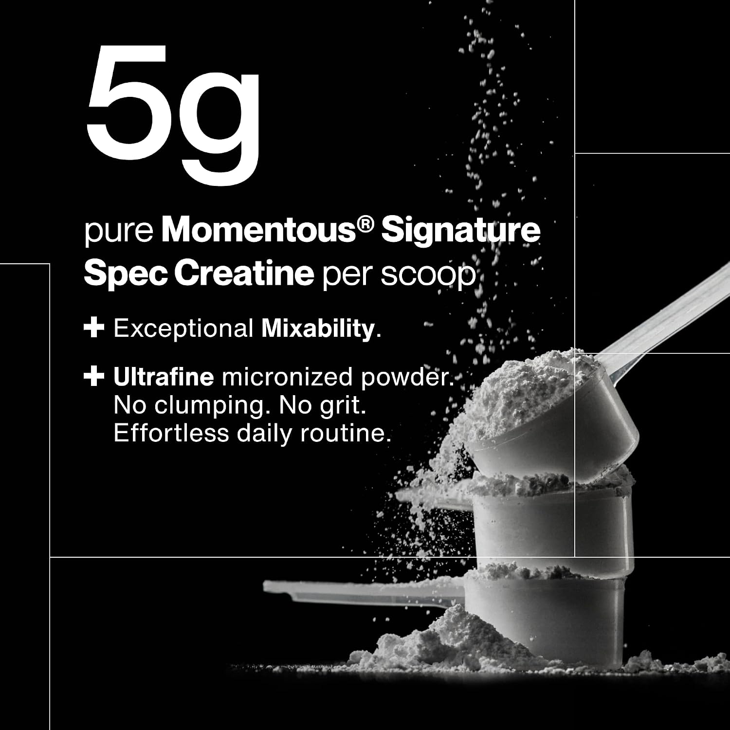 پودر کراتین مونوهیدرات Momentous Creapure – وگان