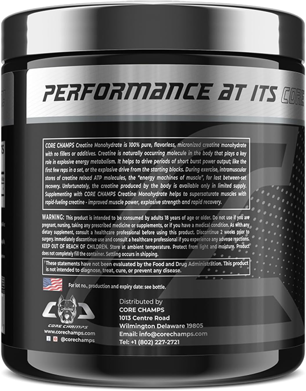 پودر کراتین Core Champs – 60 وعده