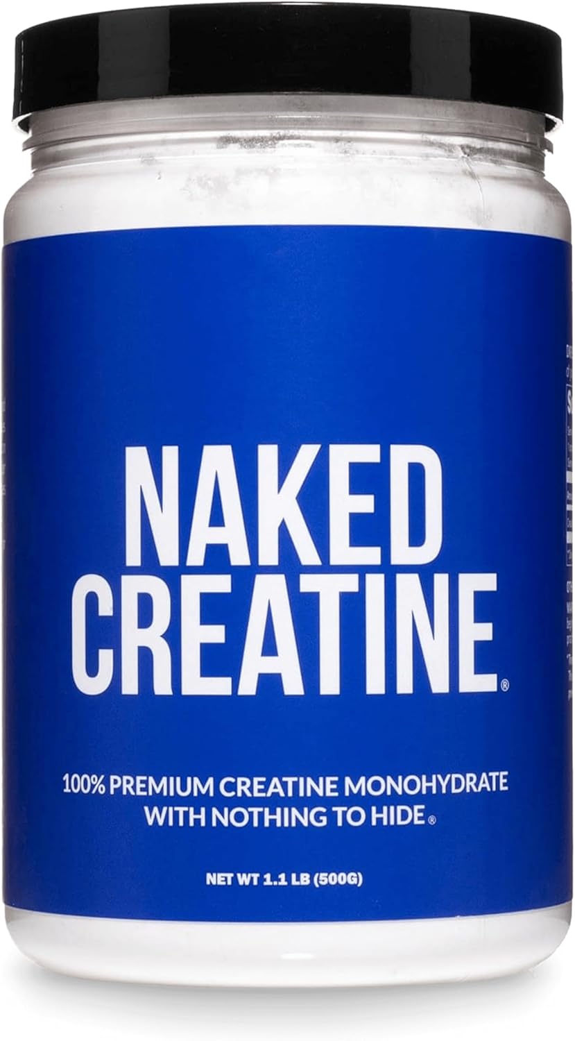 پودر کراتین مونوهیدرات NAKED – 500 گرم، 100 وعده، میکرونیزه