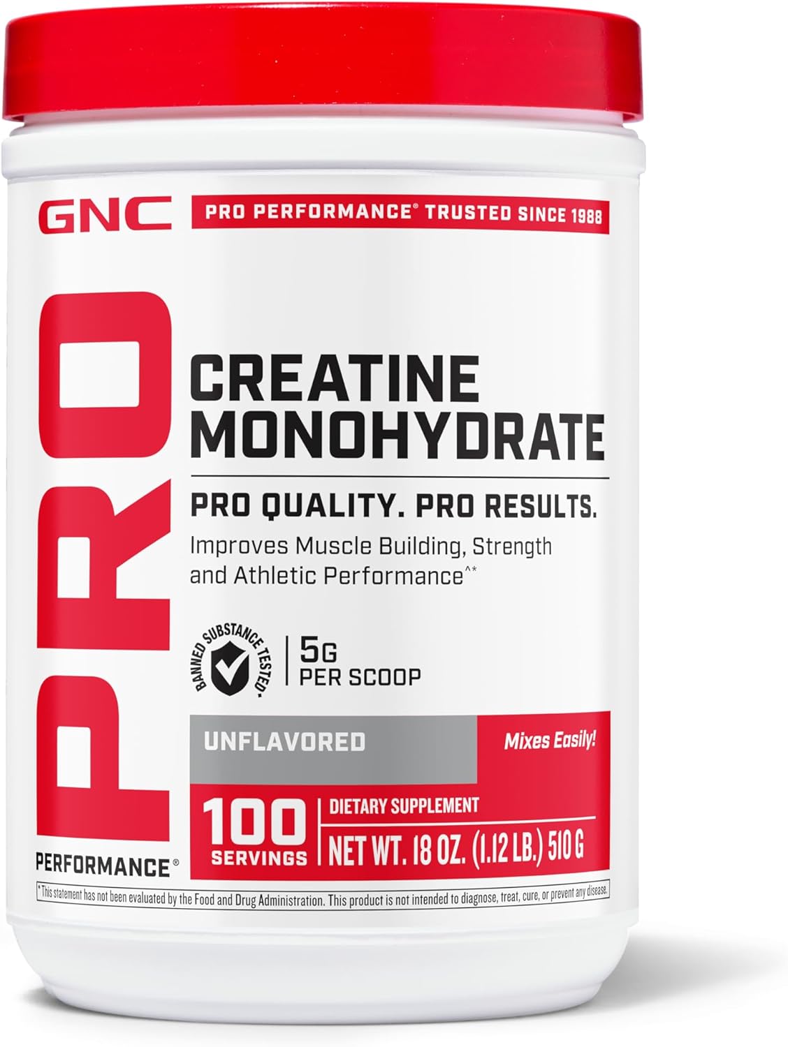 پودر کراتین مونوهیدرات GNC – 100 وعده