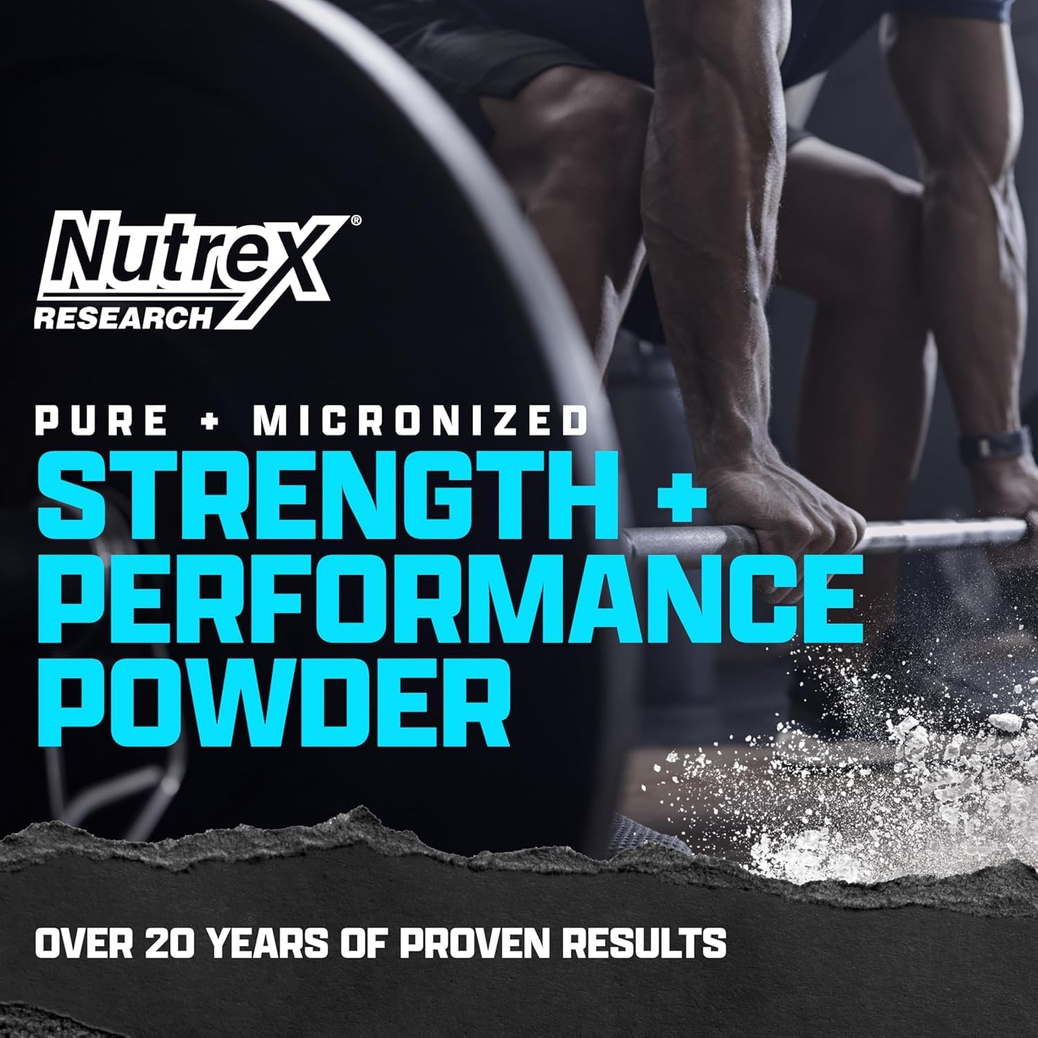 پودر کراتین مونوهیدرات Nutrex Research – 200 وعده، بدون طعم، میکرونیزه