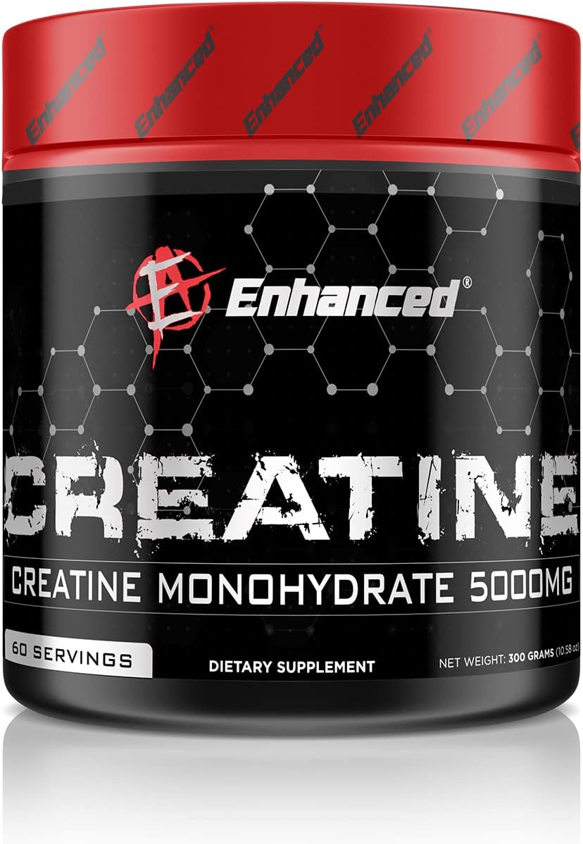 پودر کراتین مونوهیدرات Enhanced – 300 گرم، 60 وعده