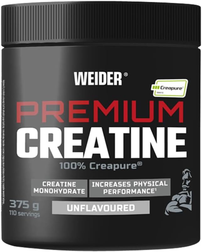 پودر کراتین مونوهیدرات Weider Creapure – 375 گرم، بدون طعم، وگان