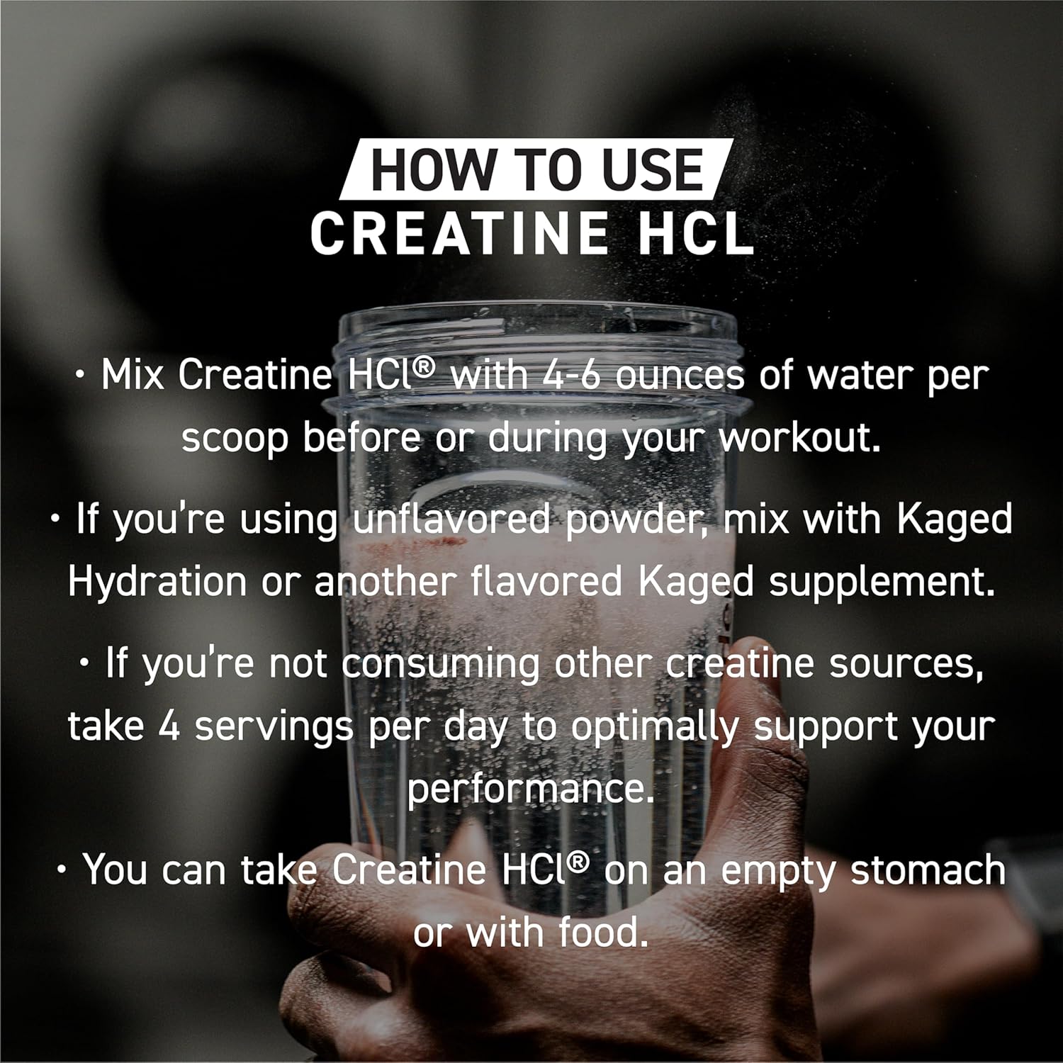 پودر کراتین HCL Kaged – 75 وعده، بدون طعم