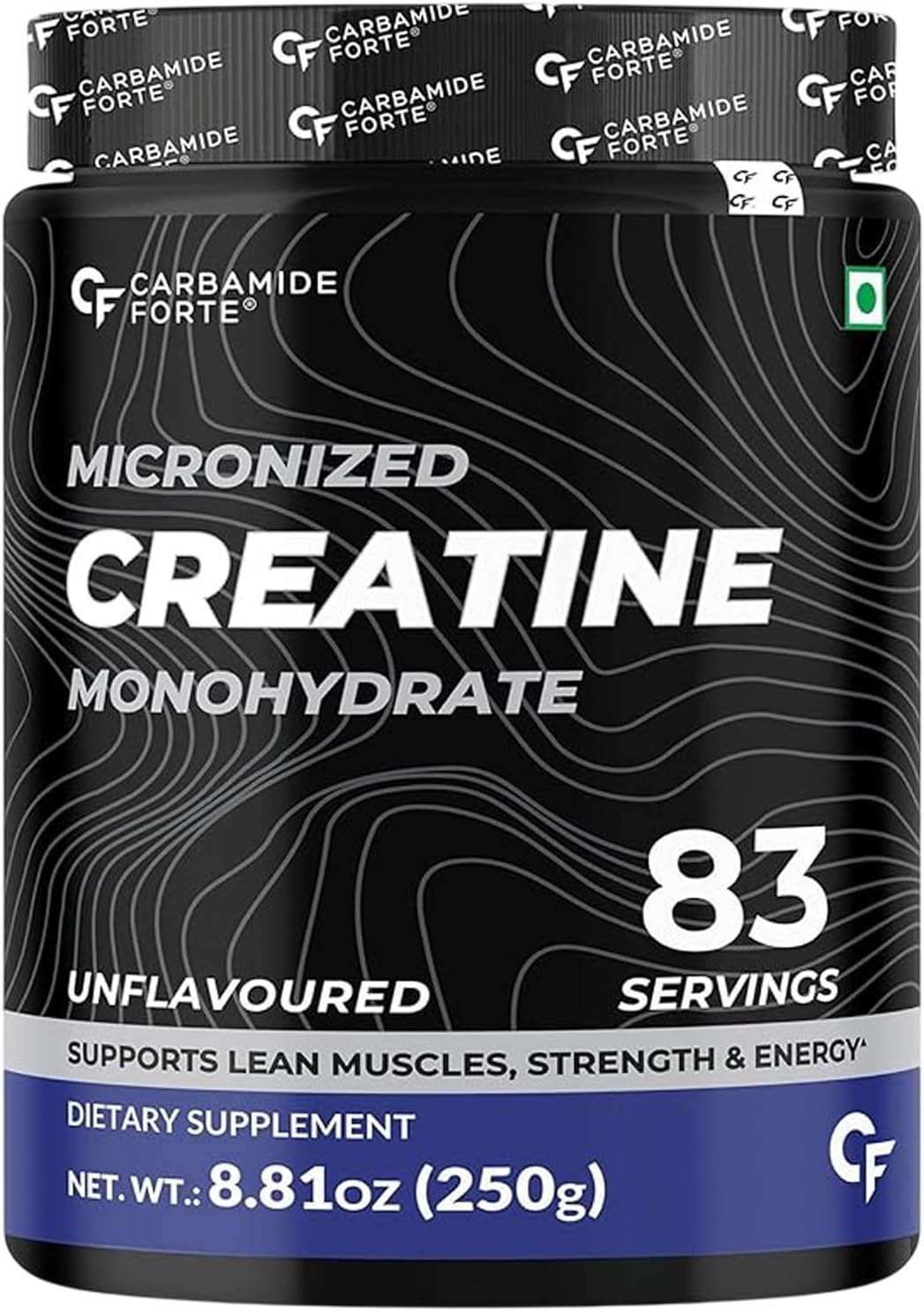 پودر کراتین مونوهیدرات Carbamide Forte – 250 گرم، 83 وعده، میکرونیزه