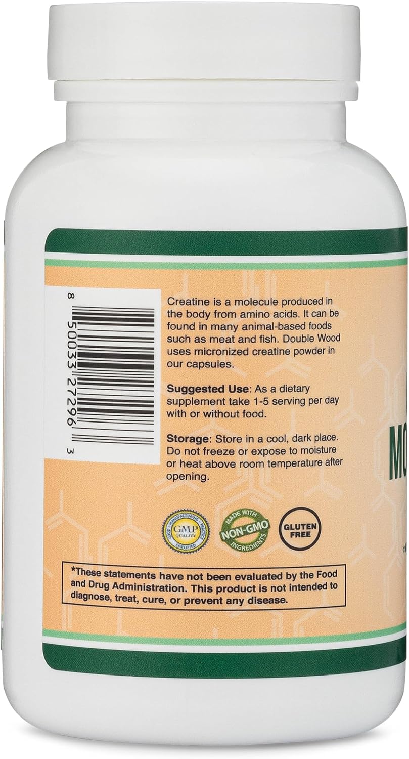 کپسول کراتین مونوهیدرات Double Wood Supplements – میکرونیزه