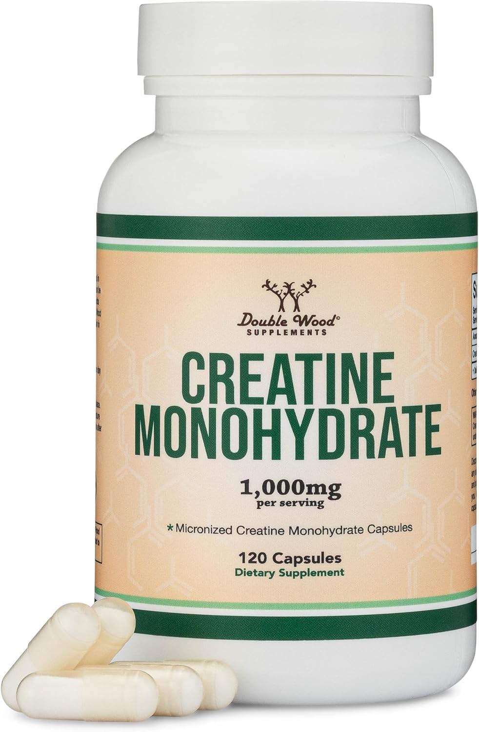 کپسول کراتین مونوهیدرات Double Wood Supplements – میکرونیزه