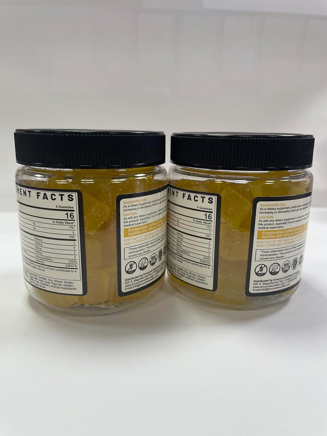 پاستیل کراتین مونوهیدرات EnvyCure BCAA – طعم لیمو، وگان