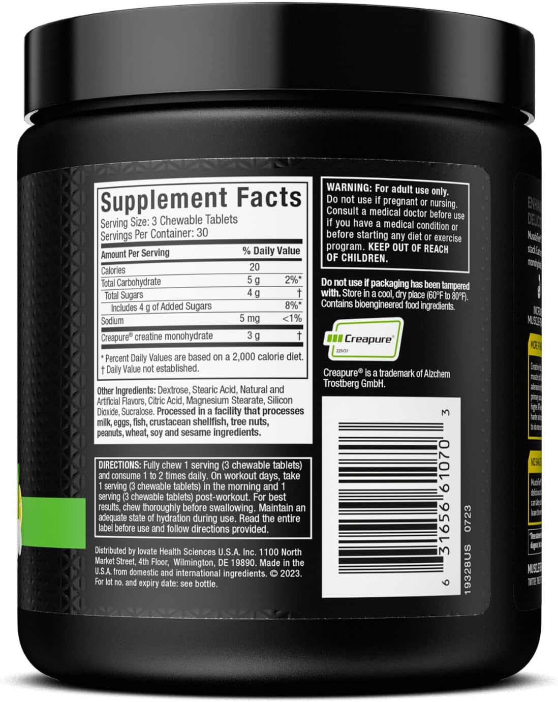 مکمل پیش از تمرین Muscletech Creapure – 90 عدد، وگان