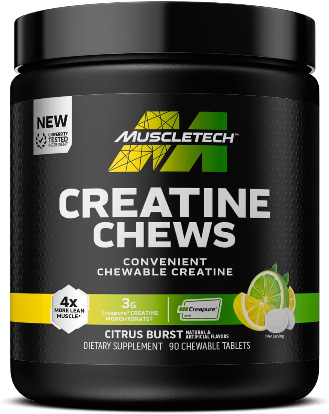 مکمل پیش از تمرین Muscletech Creapure – 90 عدد، وگان