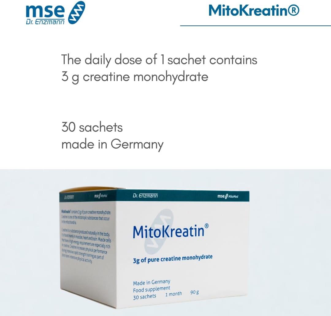 پودر کراتین مونوهیدرات mse Pharmazeutika GmbH – 3 گرم، بدون طعم، وگان