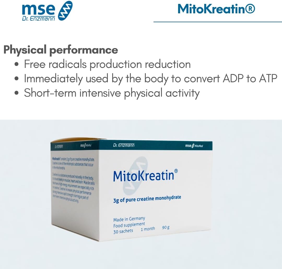 پودر کراتین مونوهیدرات mse Pharmazeutika GmbH – 3 گرم، بدون طعم، وگان