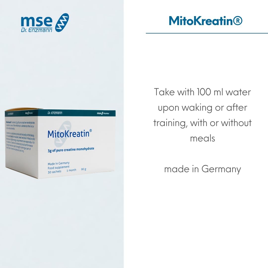 پودر کراتین مونوهیدرات mse Pharmazeutika GmbH – 3 گرم، بدون طعم، وگان
