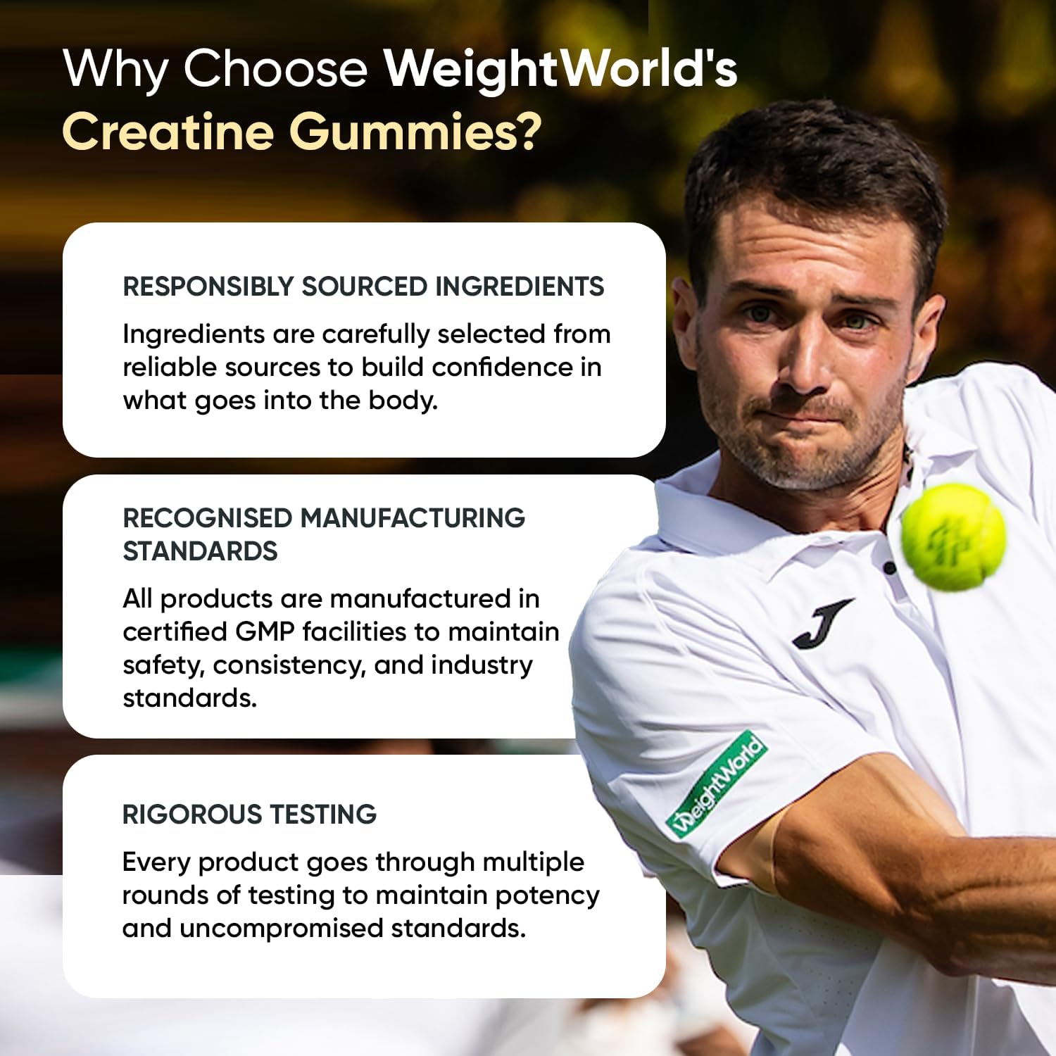پاستیل کراتین مونوهیدرات WeightWorld – 90 پاستیل، طعم لیمو، وگان