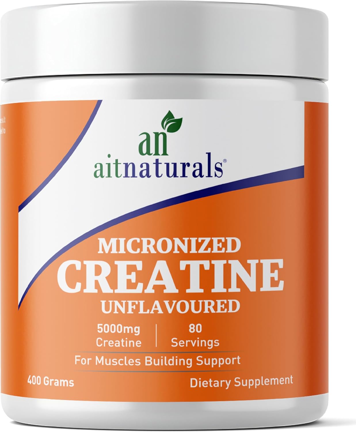 پودر کراتین مونوهیدرات aitnaturals – 400 گرم، 80 وعده، بدون طعم