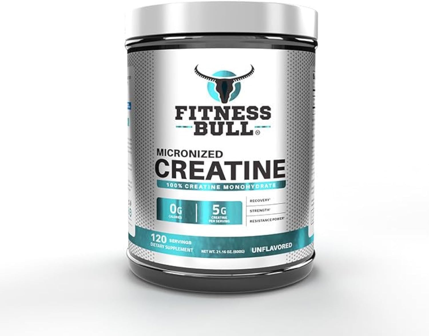 پودر کراتین Fitness Bull – 600 گرم، بدون طعم، میکرونیزه