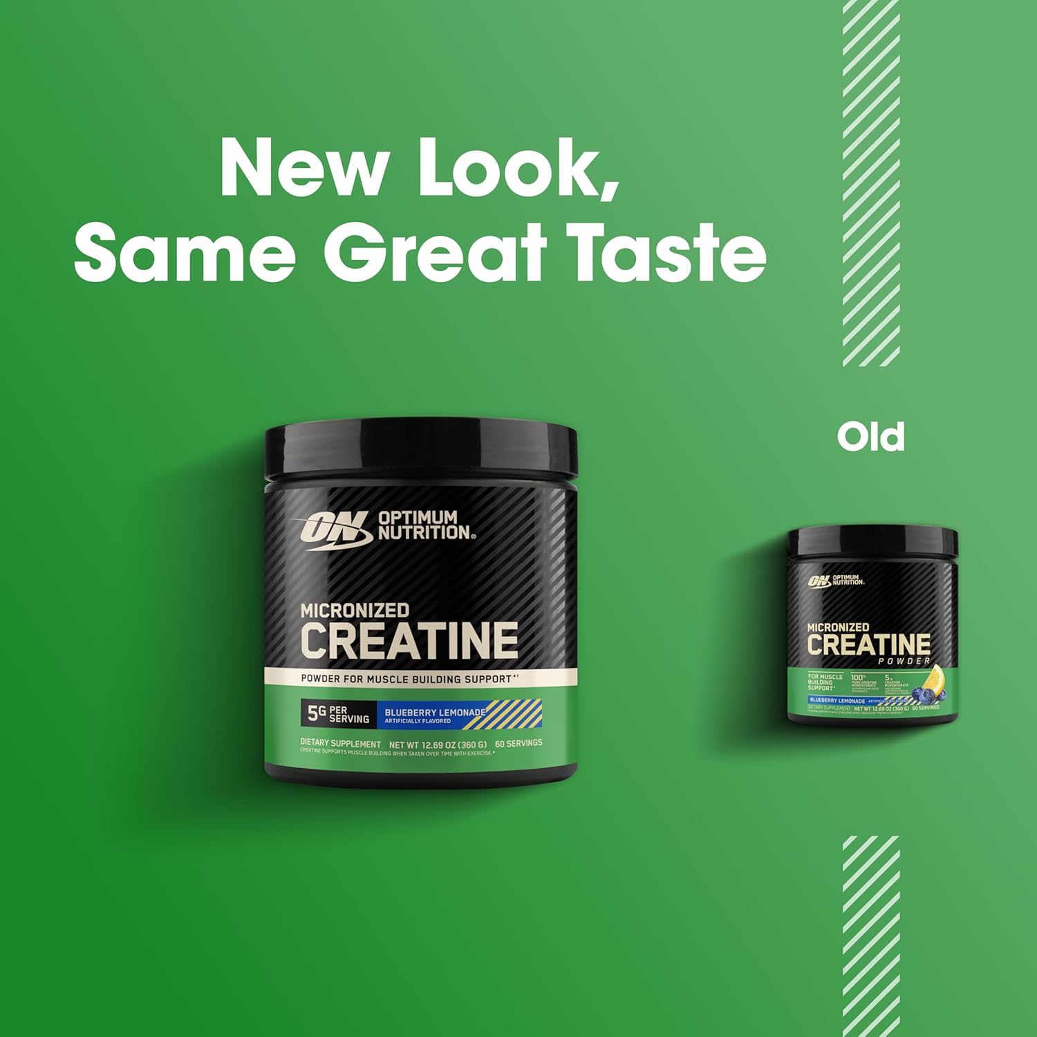 پودر کراتین مونوهیدرات Optimum Nutrition – 360 گرم، 60 وعده، طعم لیموناد بلوبری