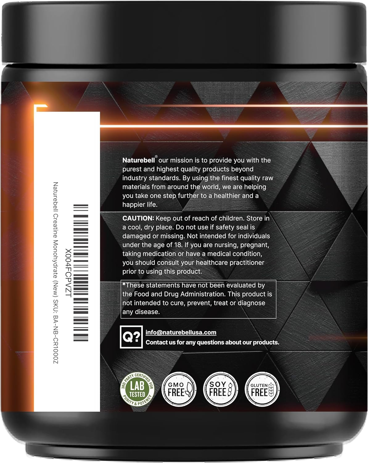 مکمل پیش از تمرین NatureBell – 2.2 پوند، 200 وعده، بدون طعم