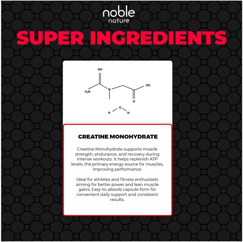 کپسول کراتین مونوهیدرات Noble Nature