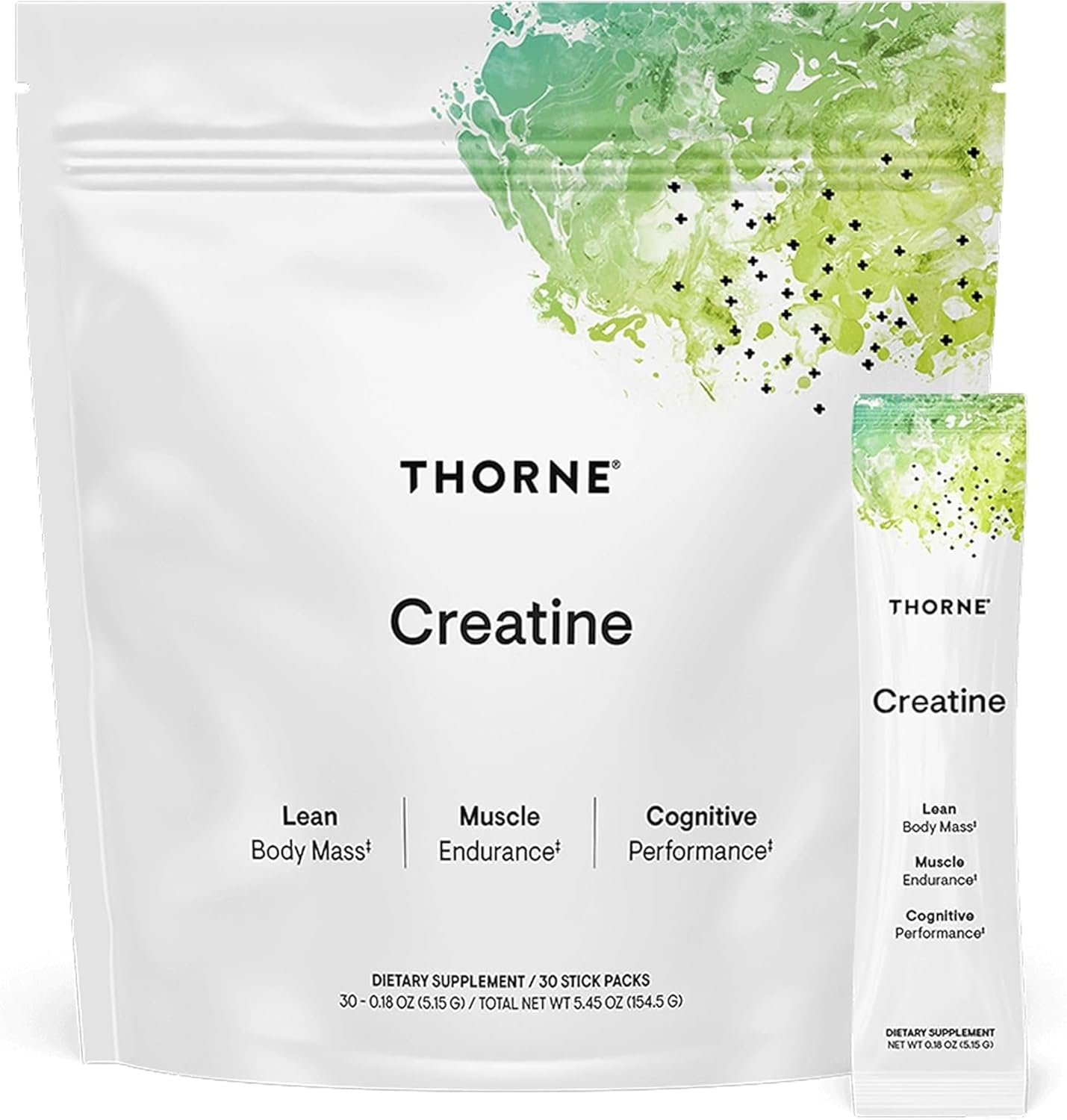 پودر کراتین مونوهیدرات THORNE – 30 وعده، بدون طعم، میکرونیزه