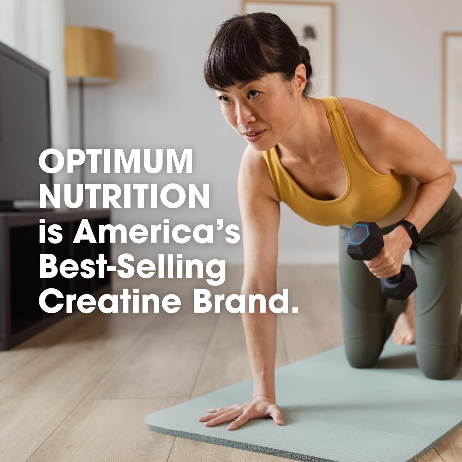 پودر کراتین مونوهیدرات Optimum Nutrition – 360 گرم، 40 وعده، طعم پرتقال