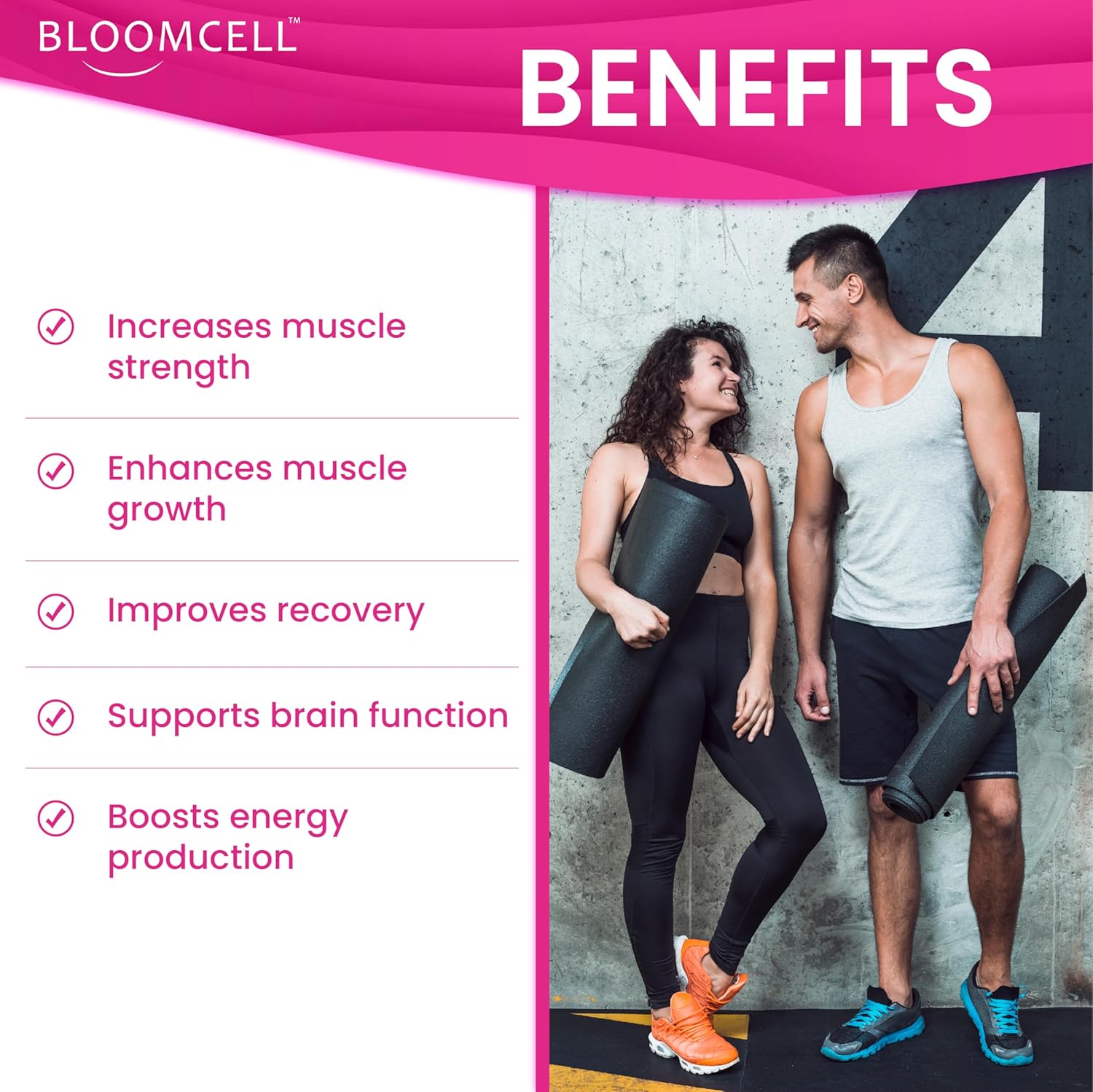 پودر کراتین مونوهیدرات Bloomcell – بدون طعم، میکرونیزه