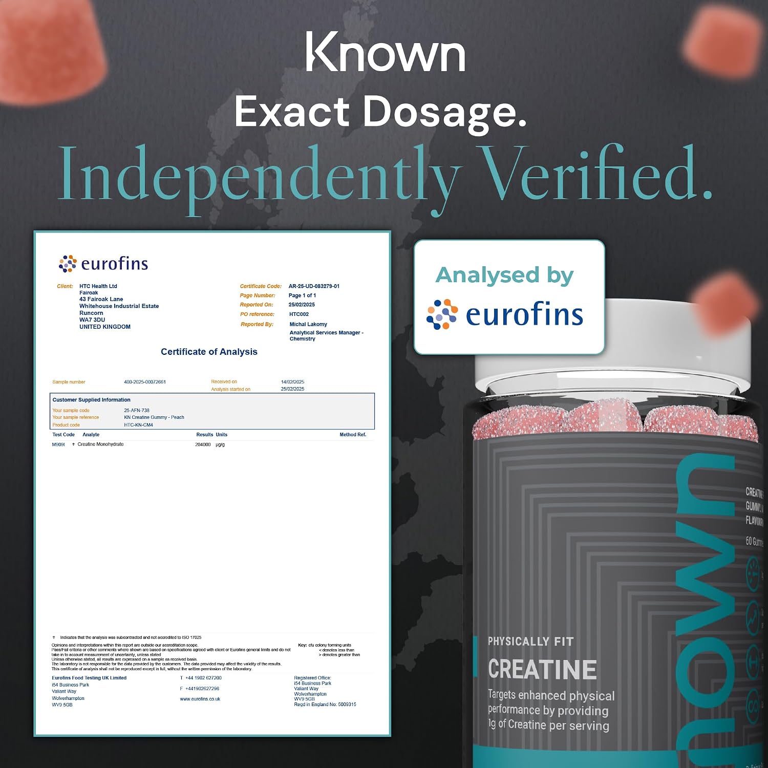 پاستیل کراتین مونوهیدرات Known – 60 پاستیل