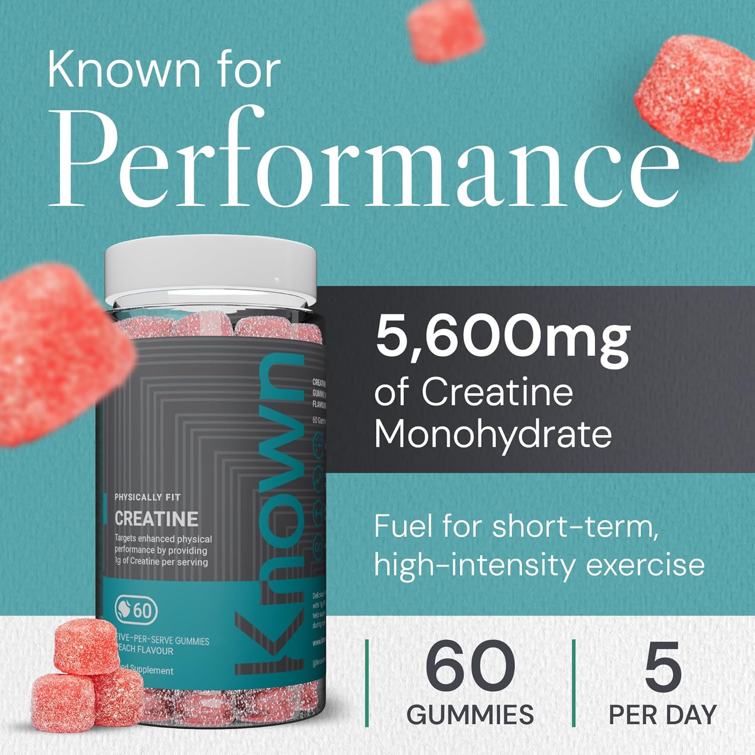 پاستیل کراتین مونوهیدرات Known – 60 پاستیل