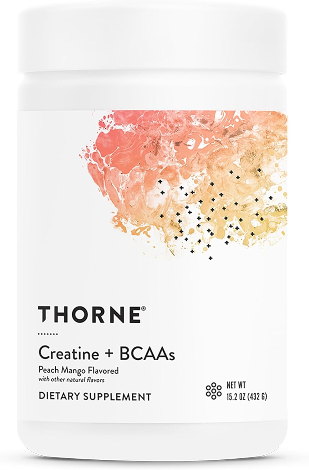 پودر کراتین مونوهیدرات THORNE BCAA – 30 وعده، طعم هلو و انبه، میکرونیزه