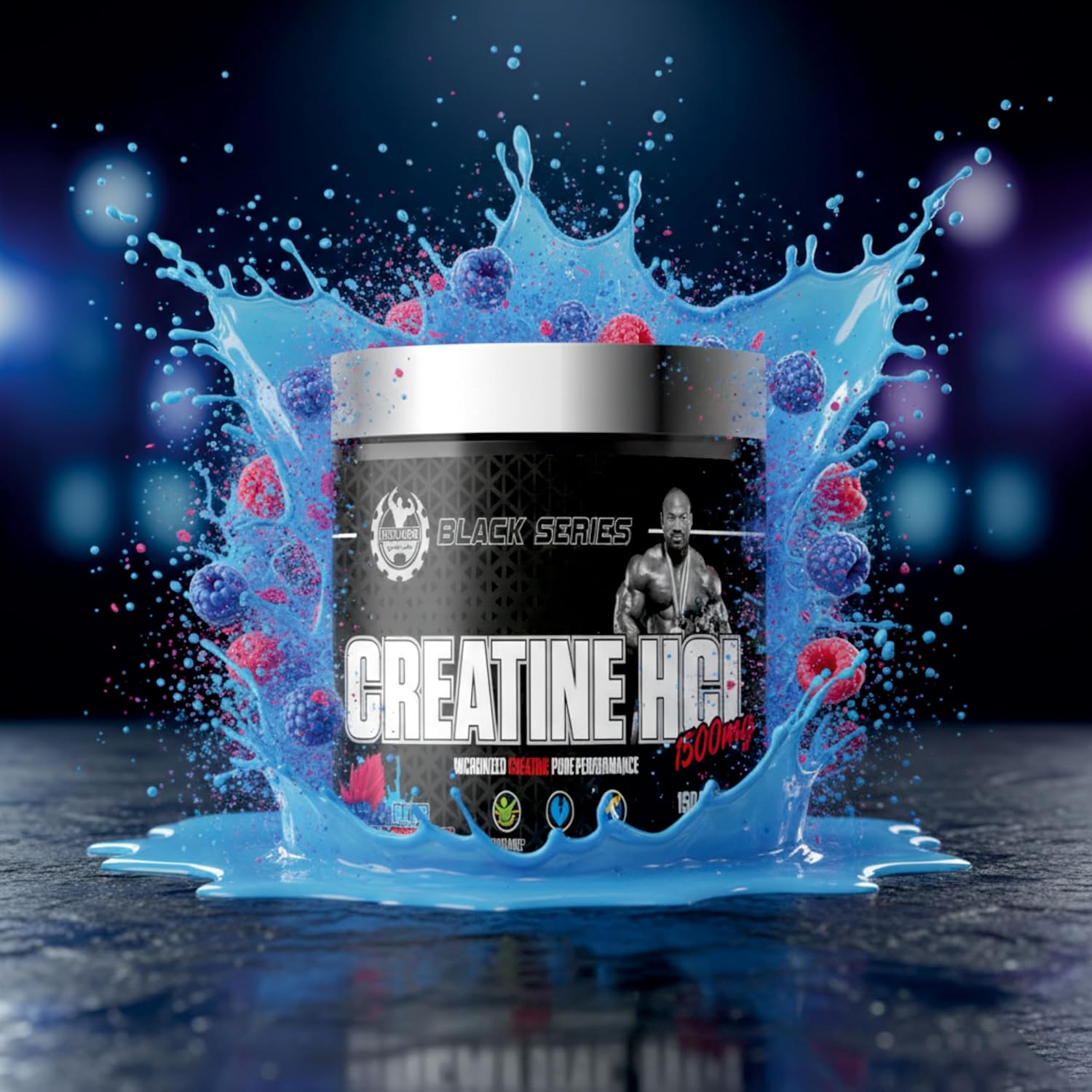 پودر کراتین HCL DEXTER JACKSON – 300 گرم، 150 وعده، طعم تمشک آبی