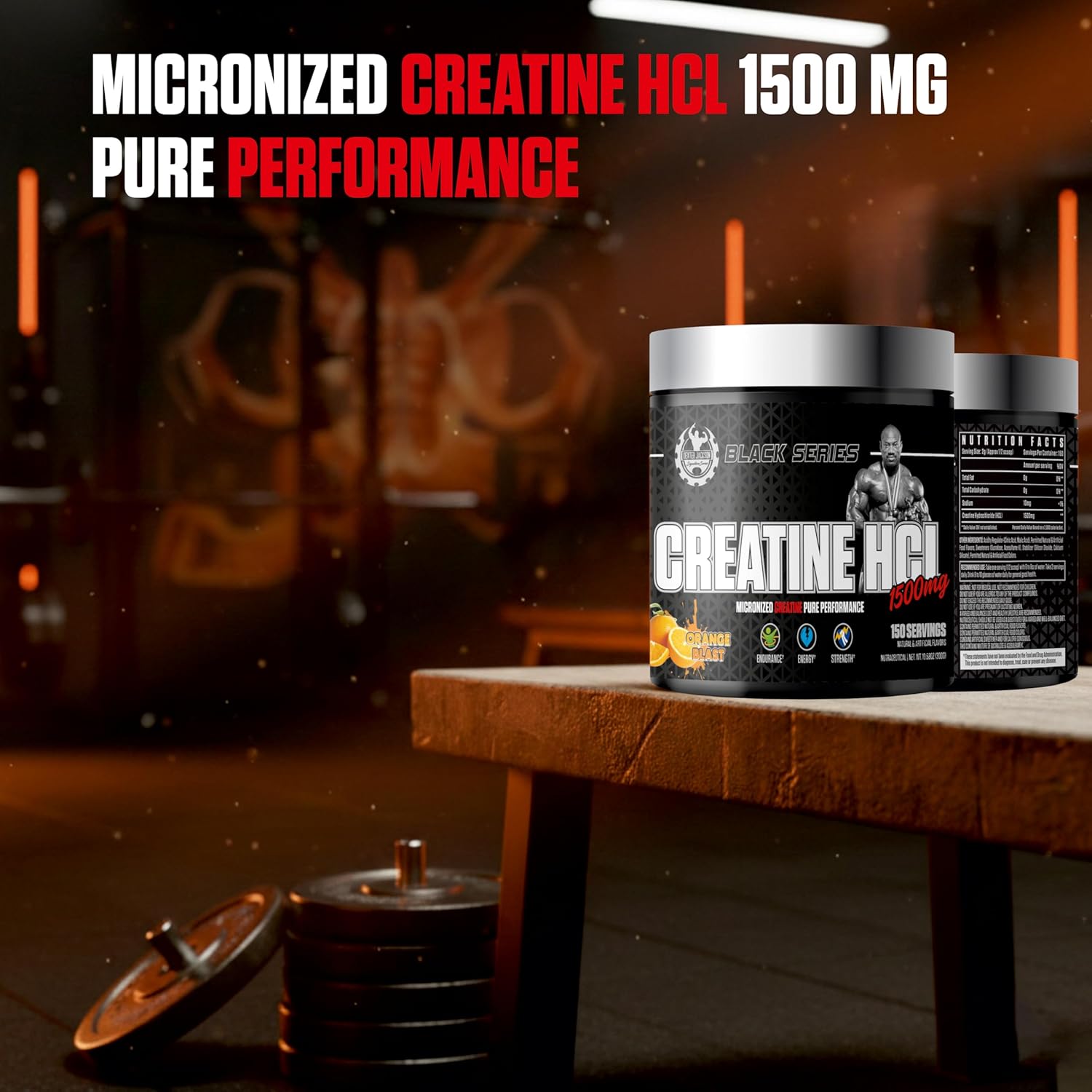 پودر کراتین HCL DEXTER JACKSON – 300 گرم، 150 وعده، طعم تمشک آبی