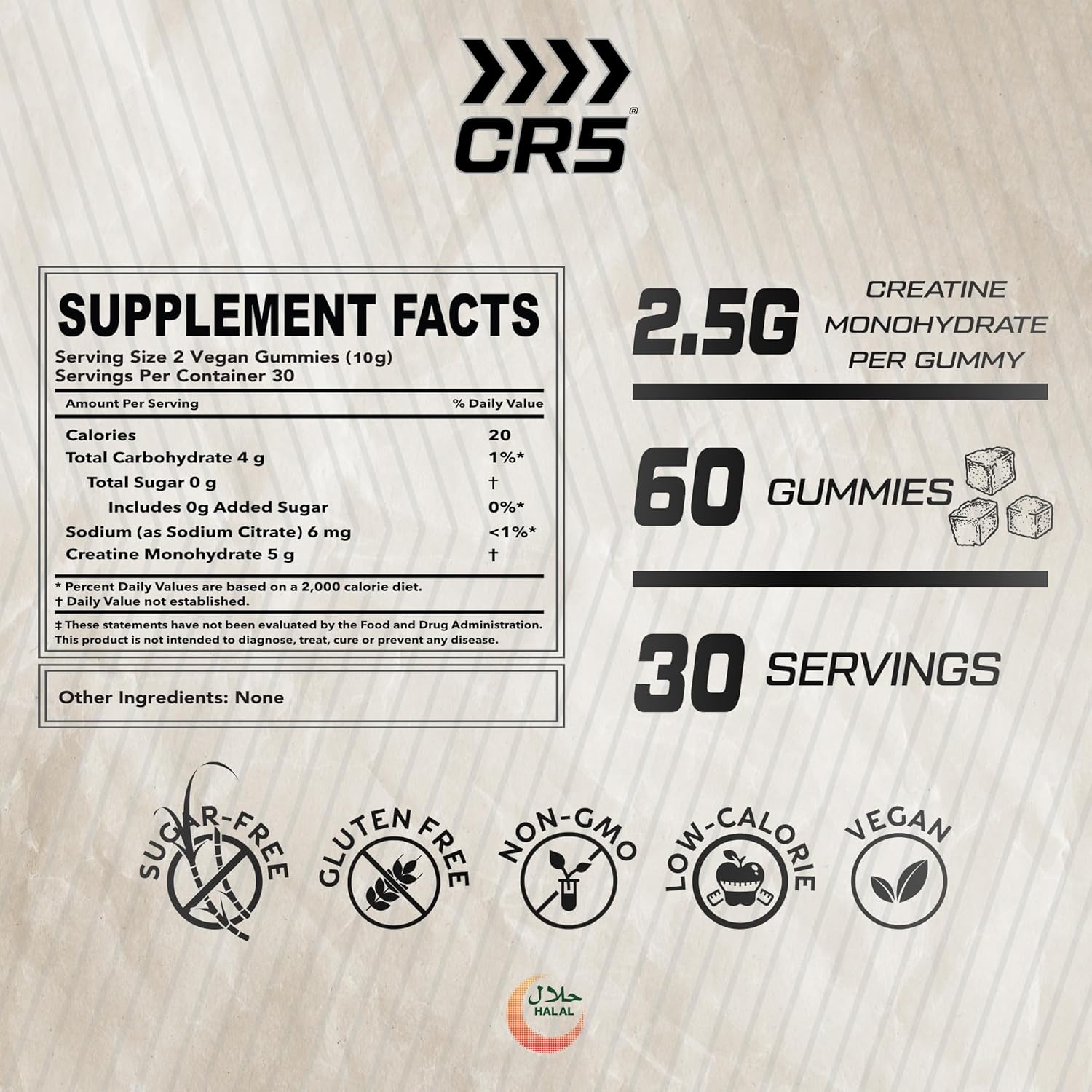 پاستیل کراتین مونوهیدرات UltraMade – 60 پاستیل، طعم لیمو