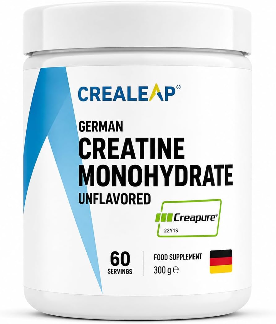 پودر کراتین مونوهیدرات CREALEAP Creapure – 300 گرم، 60 وعده، بدون طعم