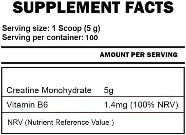 پودر کراتین مونوهیدرات Generic Gold Creatine – 500 گرم، بدون طعم، میکرونیزه