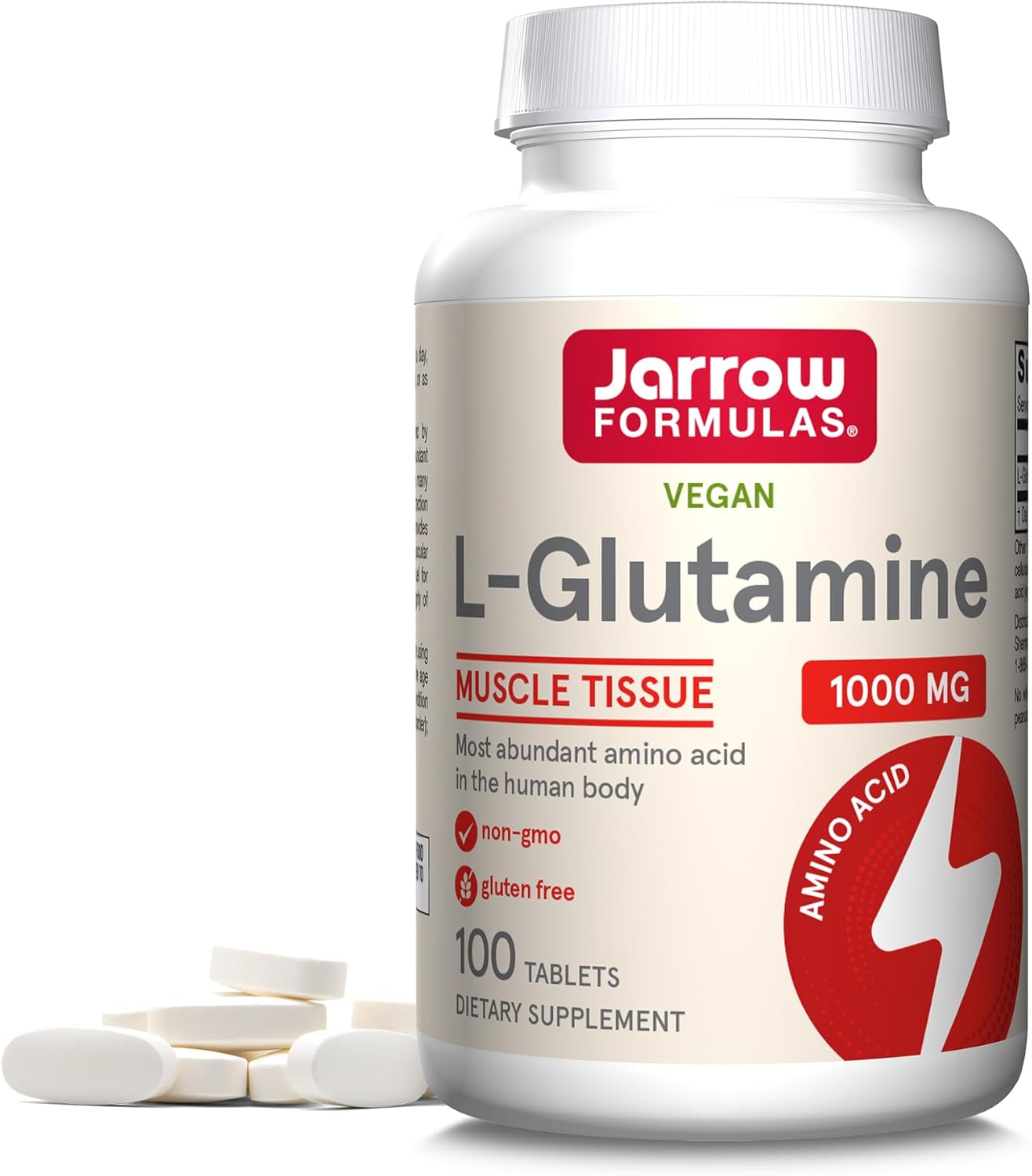 قرص ال-گلوتامین Jarrow Formulas، 1000 میلی‌گرم، 100 قرص