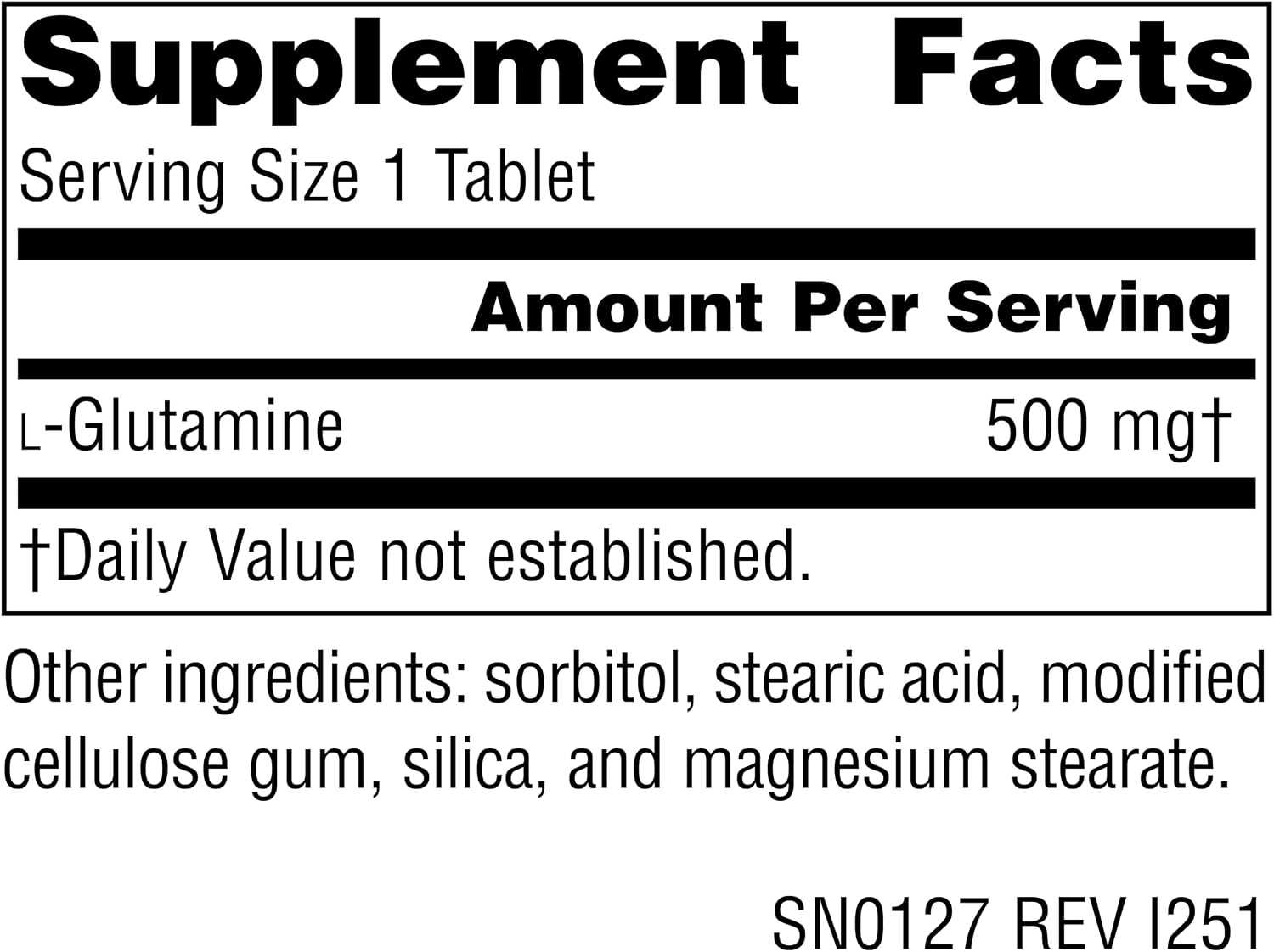 قرص ال-گلوتامین Source Naturals، 500 میلی‌گرم، 100 قرص