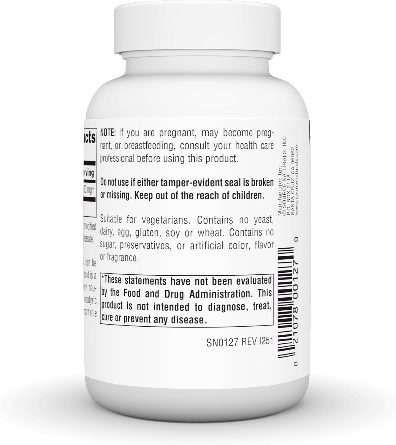 قرص ال-گلوتامین Source Naturals، 500 میلی‌گرم، 100 قرص