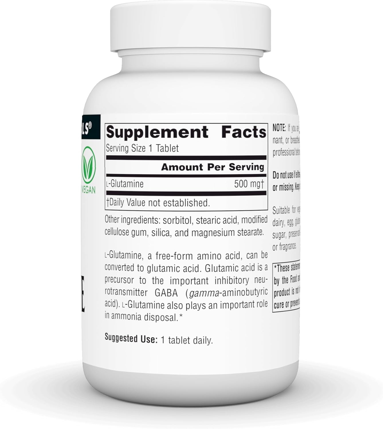 قرص ال-گلوتامین Source Naturals، 500 میلی‌گرم، 100 قرص