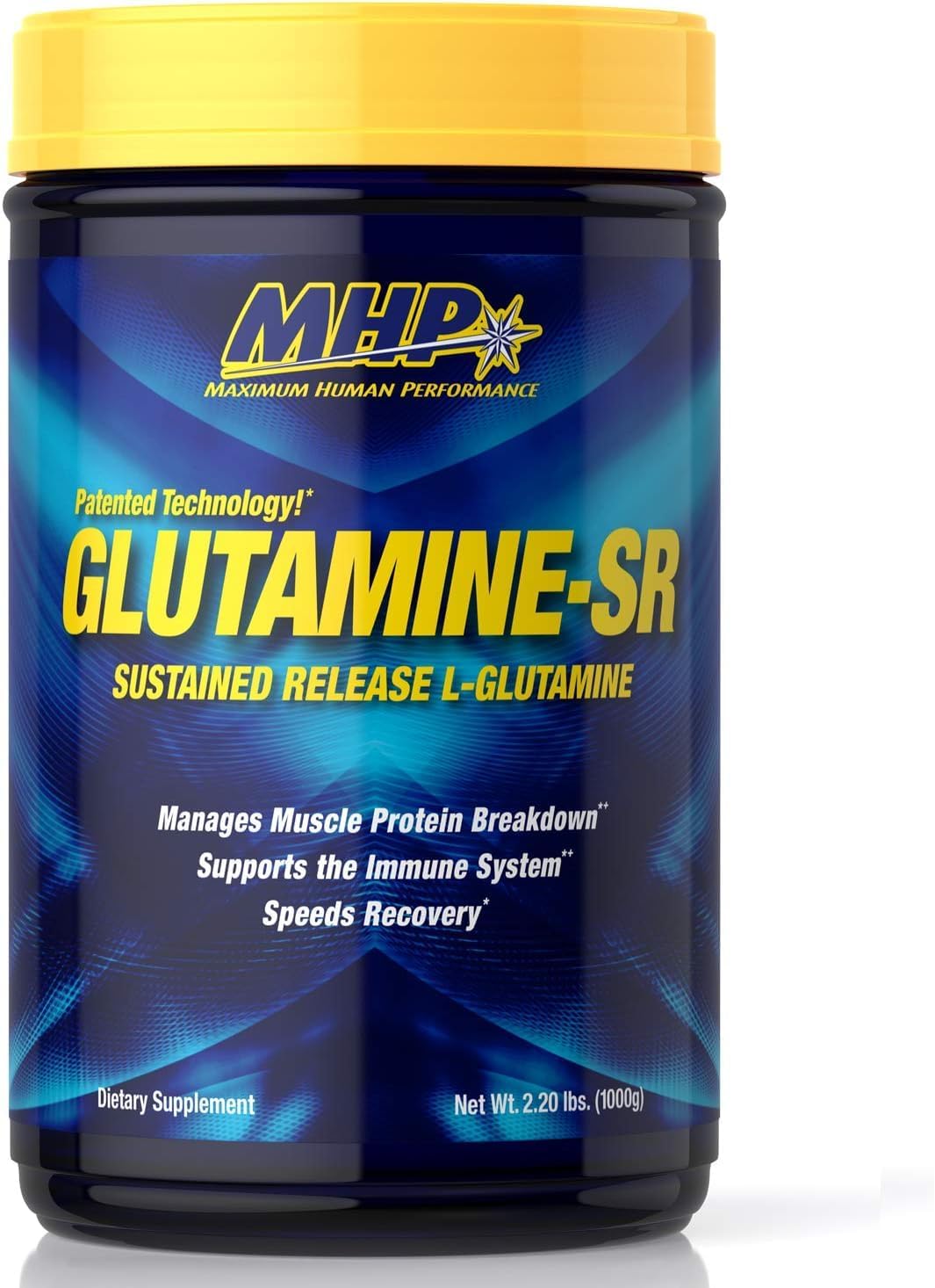 پودر ال-گلوتامین Maximum Human Performance مدل Glutamine SR، 2.2 پوند، 160 وعده