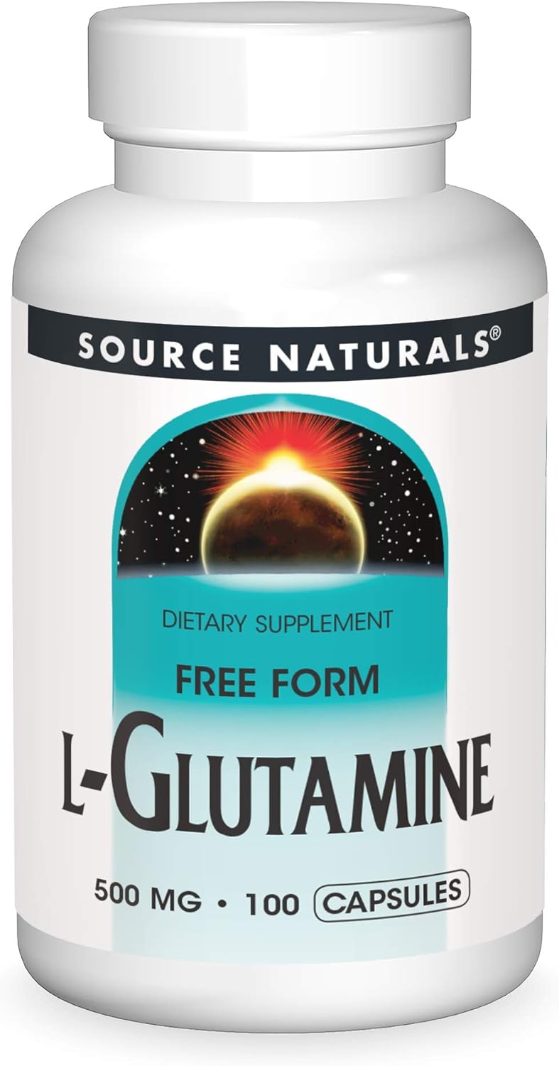 کپسول ال-گلوتامین Source Naturals، 500 میلی‌گرم، 100 کپسول