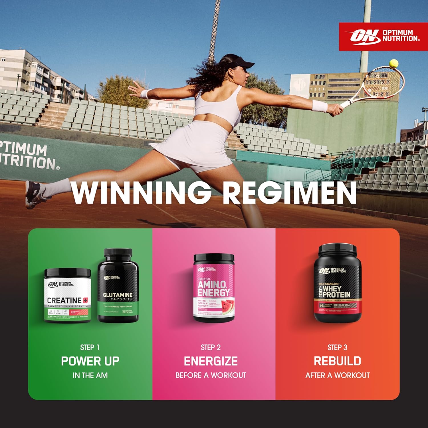 کپسول ال-گلوتامین Optimum Nutrition، 0.5 گرم، 240 کپسول