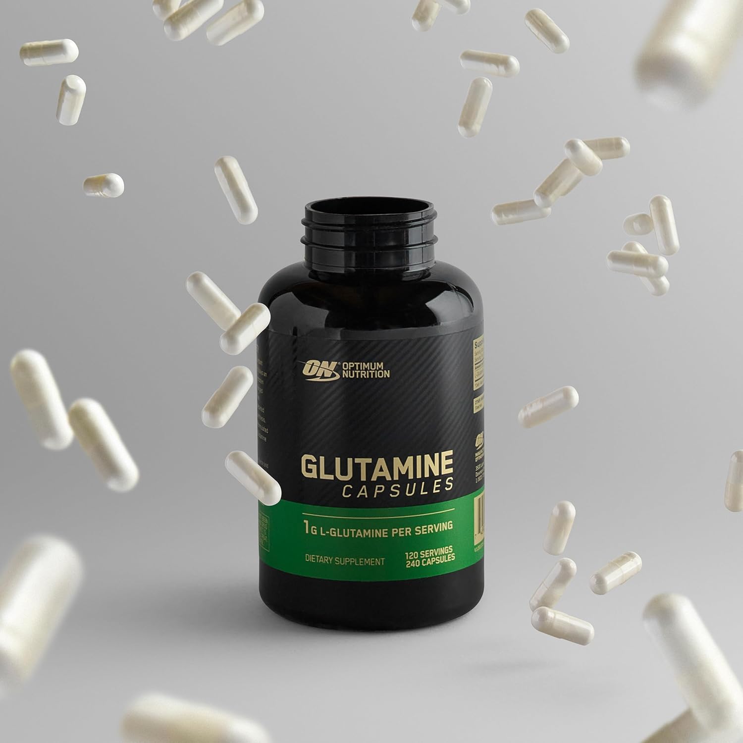 کپسول ال-گلوتامین Optimum Nutrition، 0.5 گرم، 240 کپسول