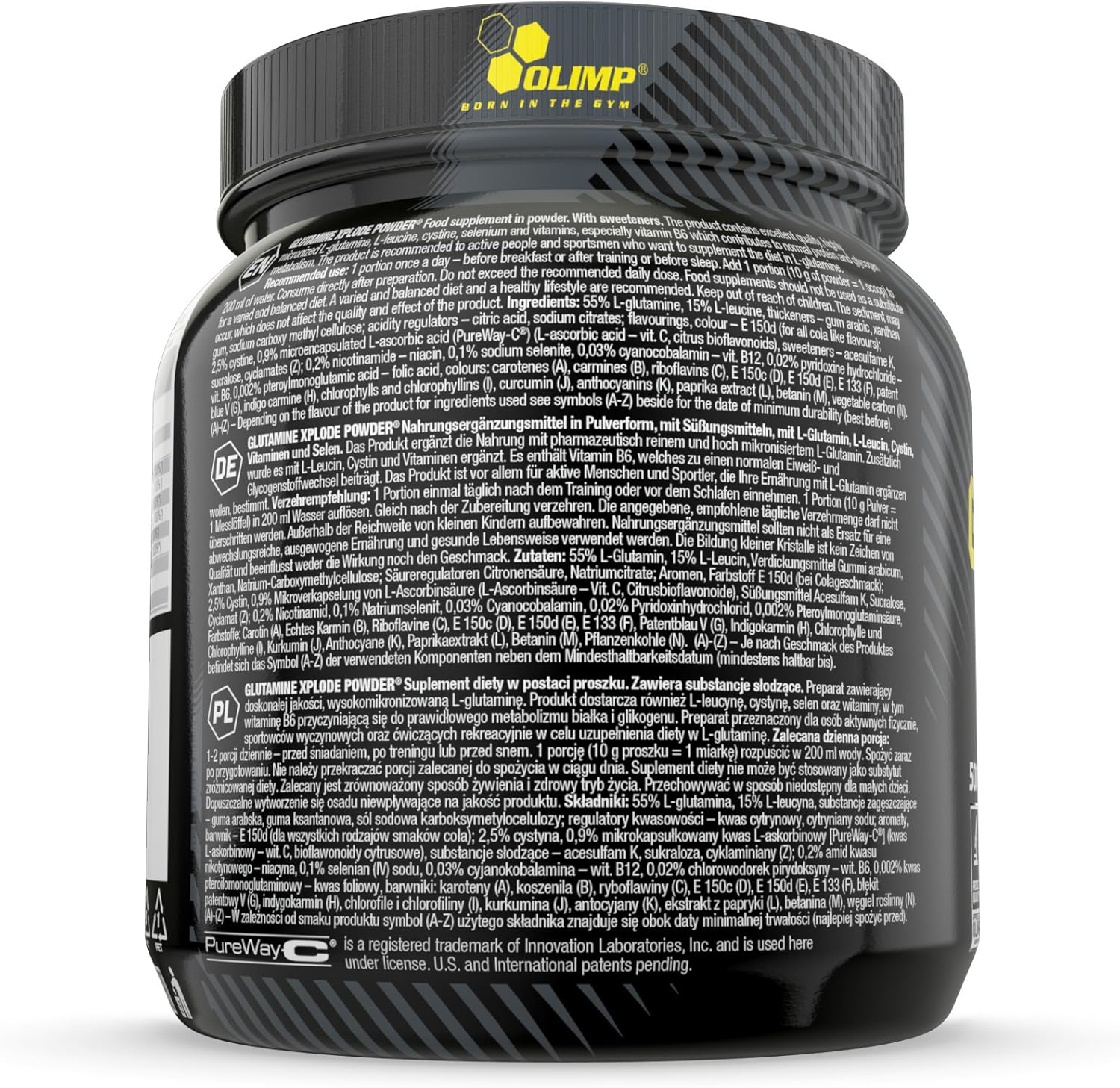 پودر ال-گلوتامین OLIMP SPORT NUTRITION مدل Glutamine Xplode، 500 گرم، طعم لیمو