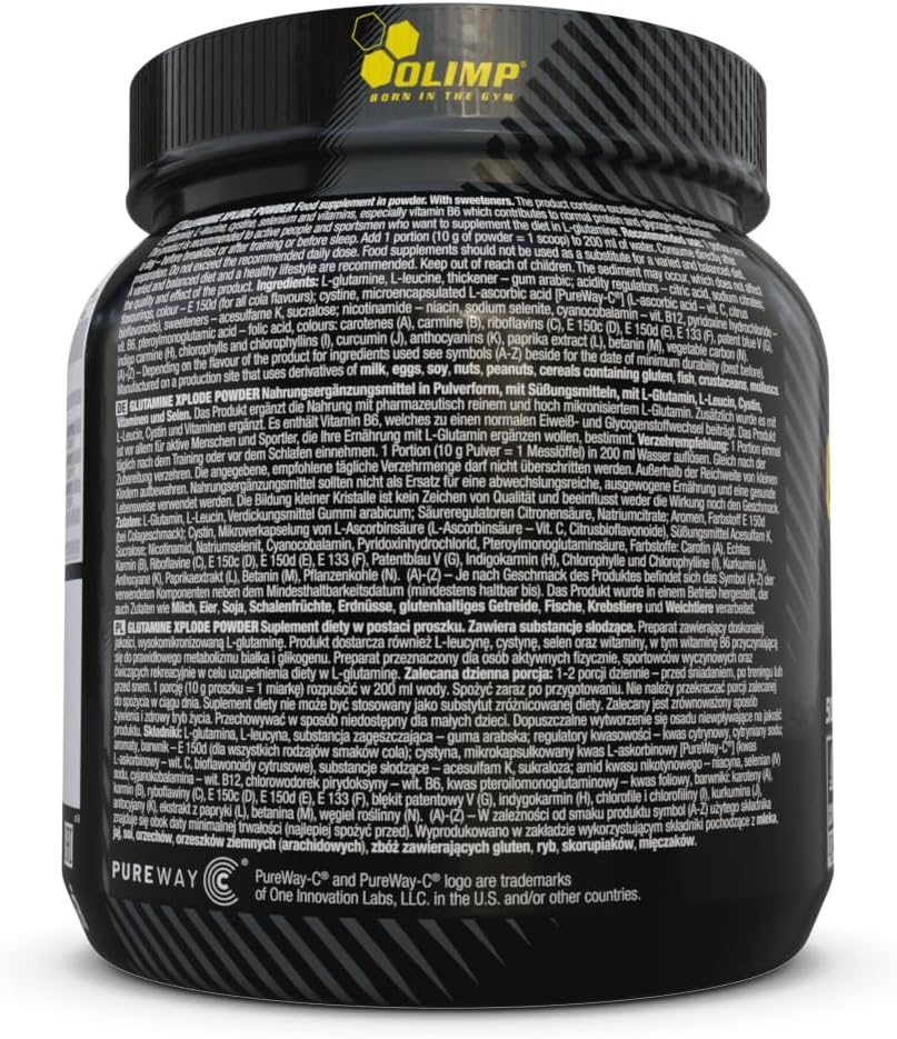 پودر ال-گلوتامین OLIMP SPORT NUTRITION مدل Glutamine Xplode، 500 گرم