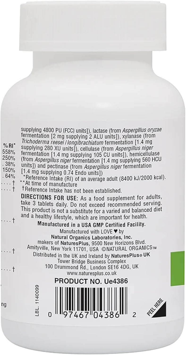قرص مکمل سلامت گوارش Nature's Plus مدل GI Natural، 90 قرص