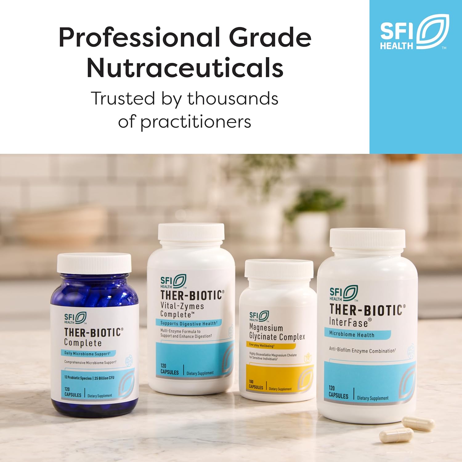کپسول مکمل سلامت گوارش SFI Health، 60 کپسول