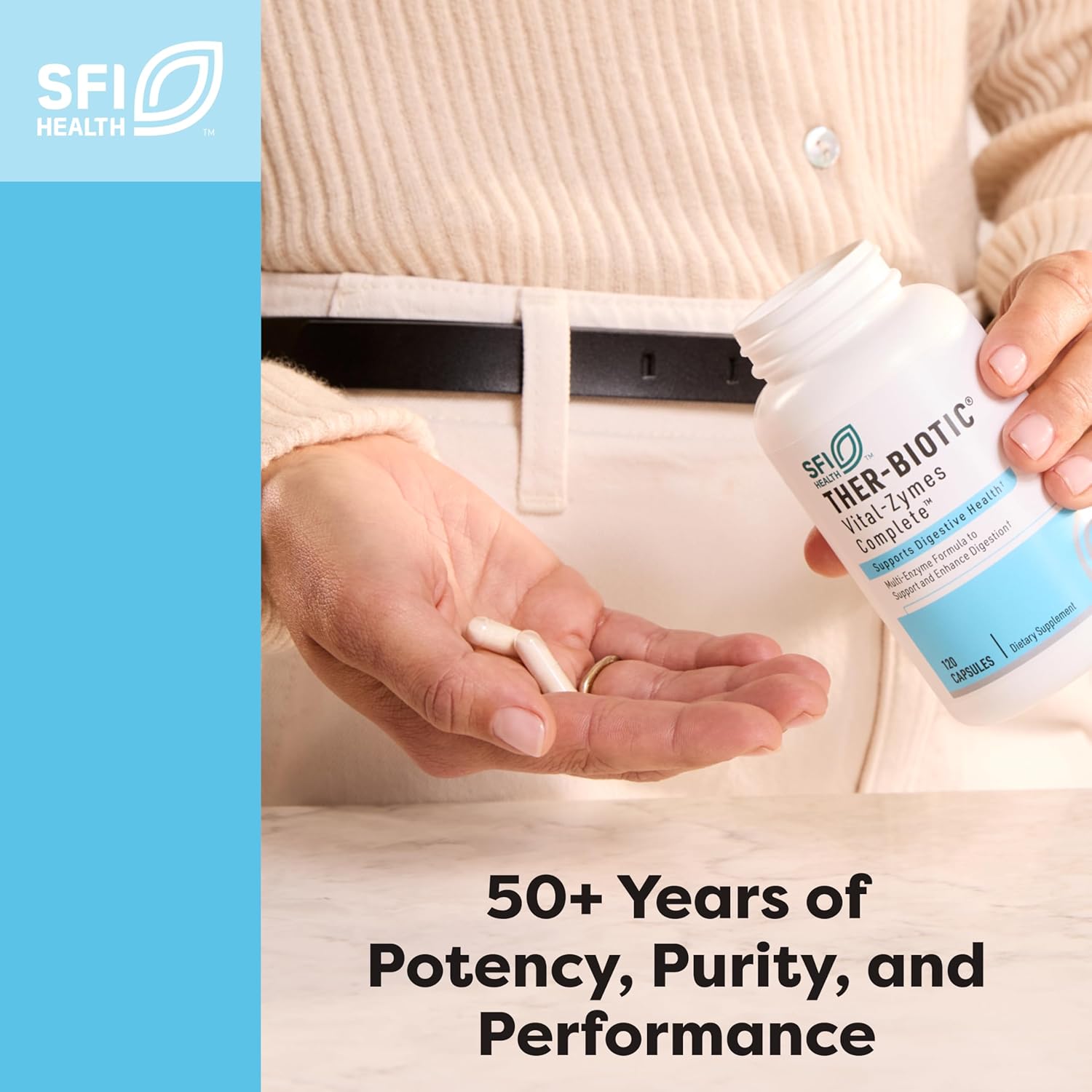 کپسول مکمل سلامت گوارش SFI Health، 60 کپسول