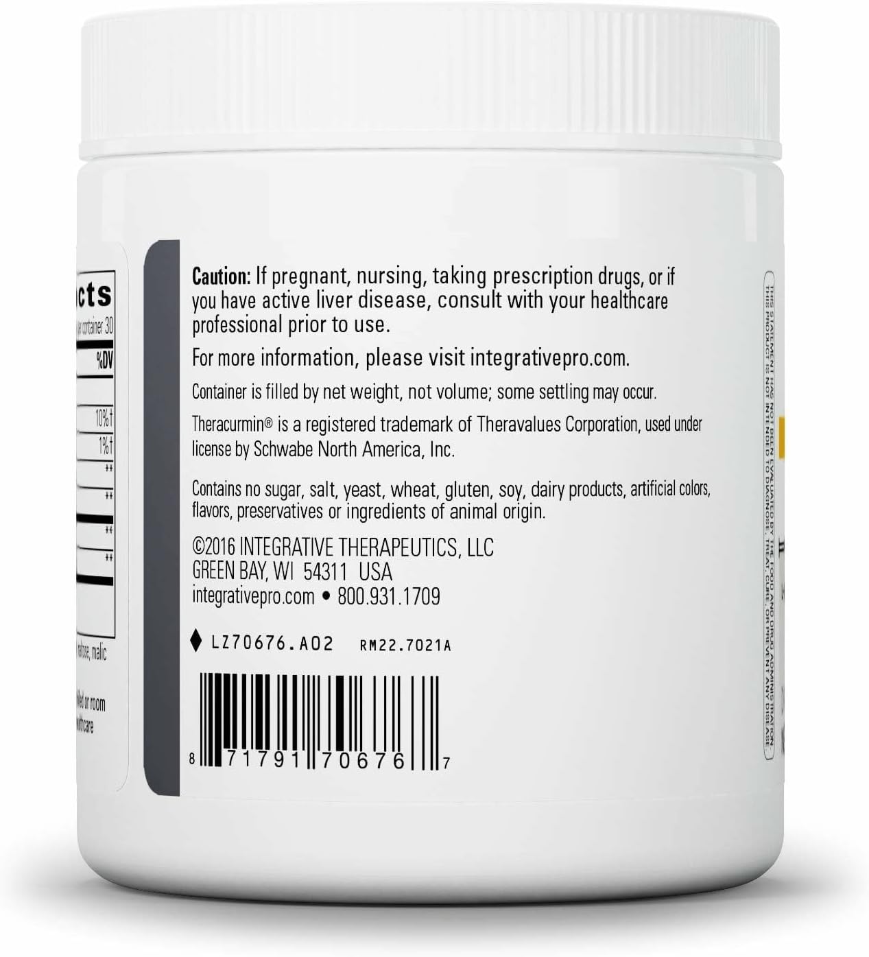 نوشیدنی مکمل سلامت گوارش Integrative Therapeutics، 7.1 اونس، 30 وعده، طعم لیمو و لایم