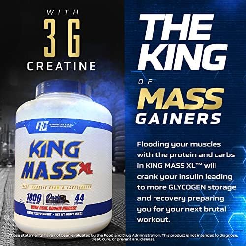 پودر پروتئین وی Ronnie Coleman Signature Series مدل King Mass XL، 180 گرم، طعم شکلات